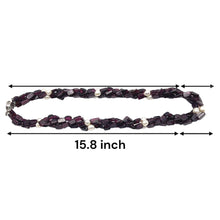 Artisan Natural Garnet Plain Tube & Pearl Round Gemstone Beaded 15.8’’ Necklace Jewelry - Necklace