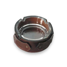 Ash Tray Leather Umberto Ferreti Made In Italy Home Decor