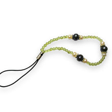 Handmade Mobile Strip  Peridot, Freshwater White Pearls Natural Gemstone Phone Lanyard