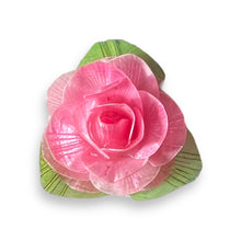 Handmade Earrings Fish Scales Baby Pink Rose Jewelry