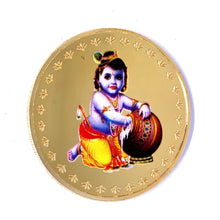 Bal Gopal 24K Gold Plated Swiss Coin – Holy Symbol of Innocence Love & Spiritual Purity - Coins
