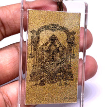 Balaji Double-Sided Keychain Laser Engraved 24K Gold Foil Blessing for Faith & Wealth Gift - Keychain