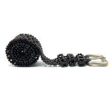 Handcrafted Beaded Black Pearl Buckled Belt Unique Giftware