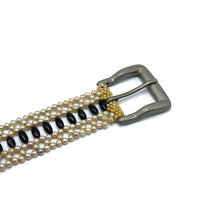 Handmade Bullet Design Black and White Pearl Belt Unique Giftware
