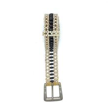Handmade Bullet Design Black and White Pearl Belt Unique Giftware