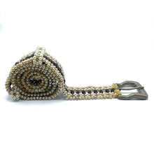 Handmade Bullet Design Black and White Pearl Belt Unique Giftware