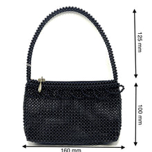 Handmade Purse Luxury Black Pearls Beads Shoulder Strap Bag