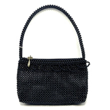 Handmade Purse Luxury Black Pearls Beads Shoulder Strap Bag