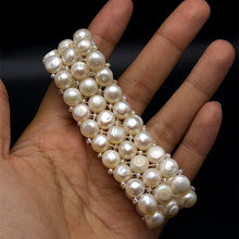 Bracelet Freshwater Pearl Cool White Button Shape Elegant June Birthstone Jewelry Balance Healing and Timeless Natural