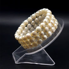 Bracelet Freshwater Pearl Cool White Button Shape Elegant June Birthstone Jewelry Balance Healing and Timeless Natural