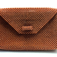 Handmade Purse Luxury Bronze Pearls Beaded Shoulder Bag