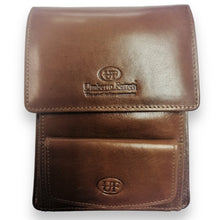 Badge Holder Leather Umberto Ferreti Italy Organizer Gift