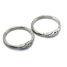 Classic Adjustable German Silver Kada Pair – Lightweight Baby Bangles for Newborns & Infants - Bracelet