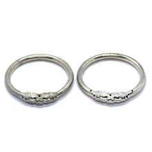 Classic Adjustable German Silver Kada Pair – Lightweight Baby Bangles for Newborns & Infants - Bracelet