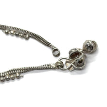 Classic German Silver with colorful Heart Charms and Tingling Bells Anklet Pair - Anklet