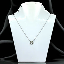 Classic Heart Pendant Necklace Classic White Stone – Elegant Everyday Fashion Jewelry - Necklace