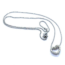 Classic Heart Pendant Necklace Classic White Stone – Elegant Everyday Fashion Jewelry - Necklace
