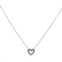 Classic Heart Pendant Necklace Classic White Stone – Elegant Everyday Fashion Jewelry - Necklace