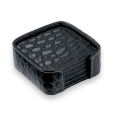 Coaster Holder Leather Umberto Ferreti Made In Italy Home Decor