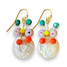 Handmade Earrings Boho Pearls Colorful Beads Jewelry