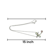 Colorful Bow and Drop Stone Charm Pendant Necklace – Cute & Stylish Beaded Chain Jewelry - Necklace