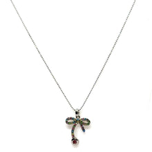 Colorful Bow and Drop Stone Charm Pendant Necklace – Cute & Stylish Beaded Chain Jewelry - Necklace