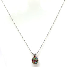 Colorful Rhinestone Ball Pendant Beaded Chain Necklace – Vibrant Sparkle Fashion Accessory - Necklace