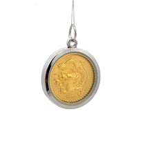 Year of the Dragon Tri-Dhatu Pendant – Handcrafted Chinese Zodiac Talisman in Gold, Silver & Copper for Power, Luck & Celestial Energy Gift