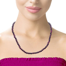 Elegance Garnet Natural Handmade Plain Ball Gemstone Beaded 16.3’’ Necklace Jewelry - Necklace