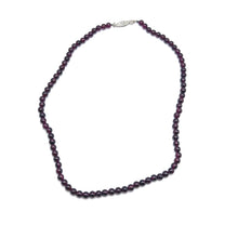 Elegance Garnet Natural Handmade Plain Ball Gemstone Beaded 16.3’’ Necklace Jewelry - Necklace