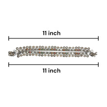 Elegant German Silver Anklet Pair with Bohemian Style Traditional Motifs and Charms - Anklet