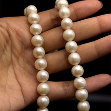 Natural Freshwater Pearl 10mm Cream Round Necklace 17’’ Elegant Jewelry for Balance and Serenity - Necklace