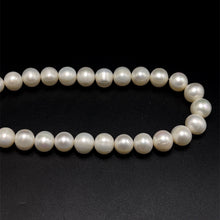 Natural Freshwater Pearl 10mm White Round Necklace 16.7’’ Glossy Jewelry for Radiance and Peace - Necklace
