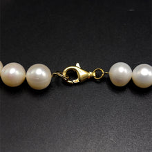 Natural Freshwater Pearl 10mm White Round Necklace 16.7’’ Glossy Jewelry for Radiance and Peace - Necklace