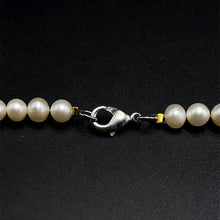Natural Freshwater Pearl 5mm White Round Necklace 32.5’’ Jewelry for Purity and Spiritual Calm - Necklace