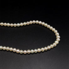Natural Freshwater Pearl 6mm White Round 17’’ Elegant Bridal Necklace for Purity and New Beginnings - Necklace