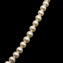 Natural Freshwater Pearl 6mm White Round 17’’ Elegant Bridal Necklace for Purity and New Beginnings - Necklace