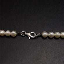 Natural Freshwater Pearl 6mm White Round 17’’ Elegant Bridal Necklace for Purity and New Beginnings - Necklace