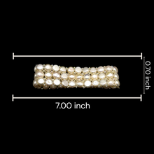 Freshwater Pearl 7 Inch Bracelet Cool White Button Shape Graceful and Timeless June Birthstone - Bracelet