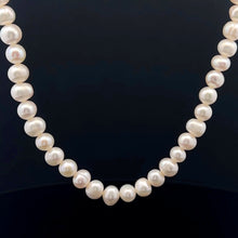 Natural Freshwater Pearl 7mm White Ringed Necklace 32’’ June Birthstone Jewelry for Growth and Harmony - Necklace