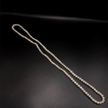 Natural Freshwater Pearl 7mm White Ringed Necklace 32’’ June Birthstone Jewelry for Growth and Harmony - Necklace