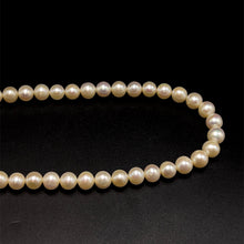 Natural Freshwater Pearl 7mm White Round Necklace 16.7’’ Classic Design Jewelry for Poise and Serenity - Necklace