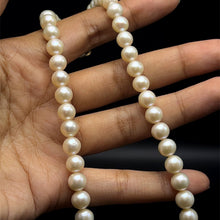 Natural Freshwater Pearl 7mm White Round Necklace 16.8’’ Fine Round Strand for Purity and Inner Calm - Necklace