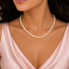 Freshwater Pearl 7mm White Round 16.8’’ Necklace for Grace and Calm - Necklace