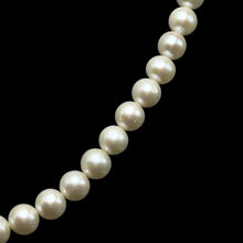 Natural Freshwater Pearl 7mm White Round Necklace 16.8’’ Polished Finish Necklace for Grace and Calm - Necklace