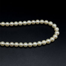 Natural Freshwater Pearl 7mm White Round Necklace 16.9’’ Soft Radiance Jewelry for Emotional Healing - Necklace