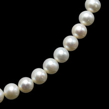 Natural Freshwater Pearl 7mm White Round Necklace 17’’ Classic Jewelry for Purity and Loving Energy - Necklace