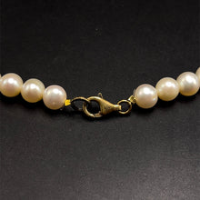 Natural Freshwater Pearl 7mm White Round Necklace 17’’ Fashion Necklace for Creative Expression - Necklace