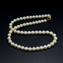 Natural Freshwater Pearl 7mm White Round Necklace 17’’ Premium Jewelry for Purity and Divine Feminine Energy - Necklace