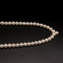 Natural Freshwater Pearl 7mm White Round Necklace 32’’ Elegant Look Jewelry for Balance and Soft Radiance - Necklace